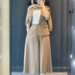 ست کت و شلوار دامنی زنانه نیکی