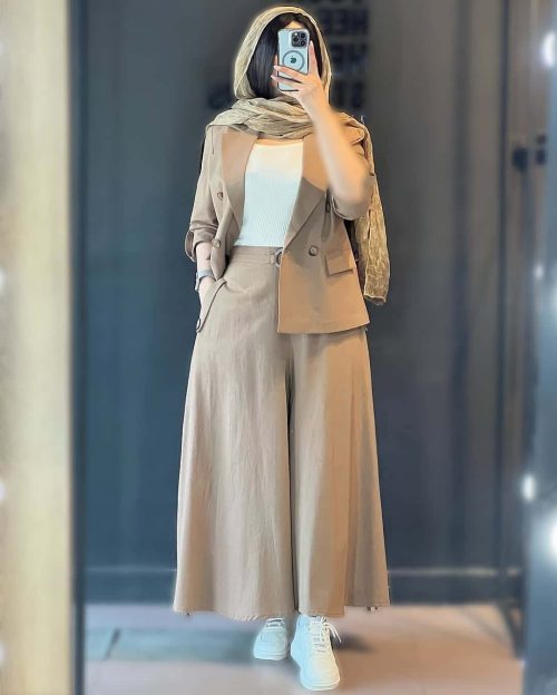 ست کت و شلوار دامنی زنانه نیکی