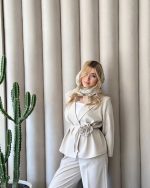 کت شلوار کوتاه مینیمال دخترانه کاکتوس