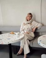 کت شلوار کوتاه مینیمال دخترانه کاکتوس استخونی