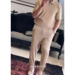 تیشرت و شلوار ساده مردانه کرمی مهراد