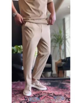 تیشرت و شلوار ساده مردانه کرمی مهراد