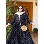 پیراهن گلدار دخترانه چین دار گلبرگ