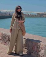 مانتو شلوار بگ مراکشی زنانه شیما