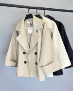 کت کوتاه دخترانه یقه انگلیسی جنیفر