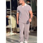 ست تیشرت یقه دار و شلوار مردانه ماتادور