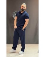 ست تیشرت یقه دار و شلوار بگ مردانه مصری