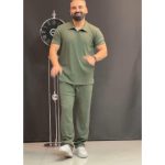 ست تیشرت یقه دار و شلوار بگ مردانه مصری