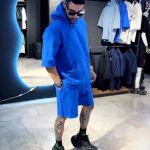 ست تیشرت کلاه دار و شلوارک مردانه آسا