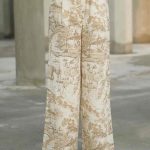 شلوار طرحدار زنانه کنفی گاندی