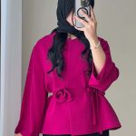 ست مانتو کوتاه و شلوار بگ زنانه مهربانو