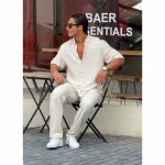 پیراهن و شلوار لینن مردانه ساده آرمان