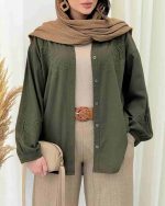 شومیز زنانه گلدوزی دلوان