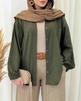 شومیز زنانه گلدوزی دلوان
