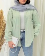 شومیز زنانه گلدوزی دلوان