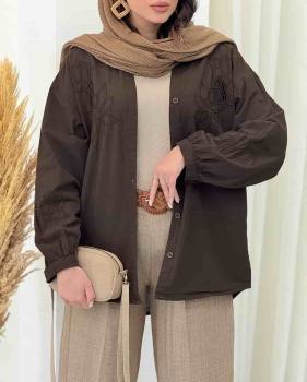 شومیز زنانه گلدوزی دلوان