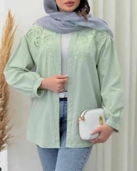 مانتو شومیزی زنانه گلدوزی فاطیما