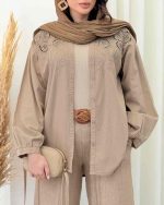 مانتو شومیزی زنانه گلدوزی فاطیما