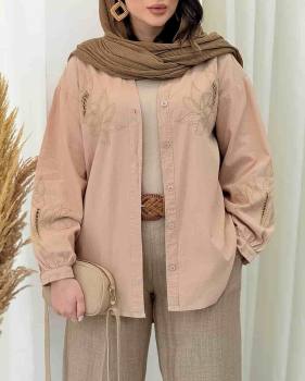 شومیز زنانه گلدوزی دلوان