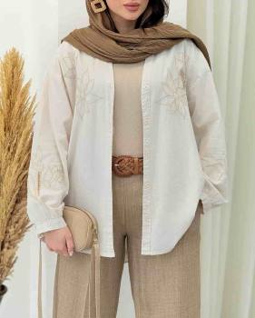 شومیز زنانه گلدوزی دلوان