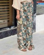 شومیز کنفی و شلوار طرحدار زنانه بابونه