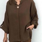 شومیز کنفی و شلوار طرحدار زنانه بابونه