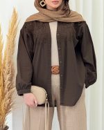 مانتو شومیزی زنانه گلدوزی فاطیما