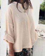 شومیز کنفی و شلوار طرحدار زنانه بابونه