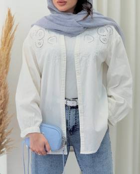 مانتو شومیزی زنانه گلدوزی فاطیما