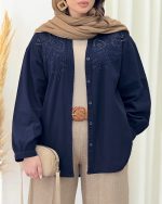مانتو شومیزی زنانه گلدوزی فاطیما