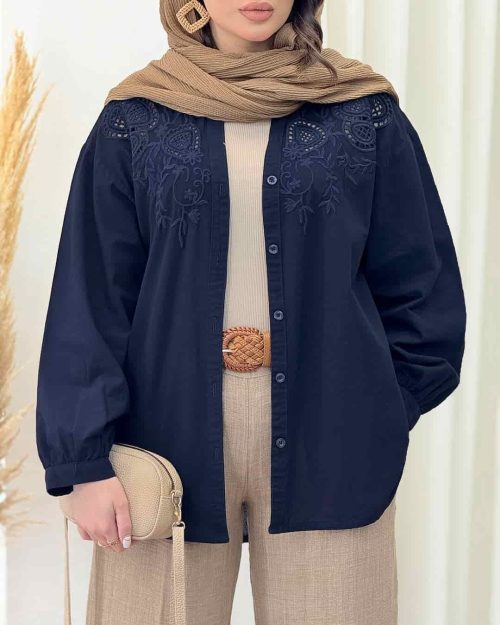 شومیز زنانه گلدوزی دلوان
