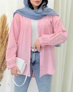 شومیز زنانه گلدوزی دلوان