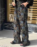 شومیز کنفی و شلوار طرحدار زنانه بابونه