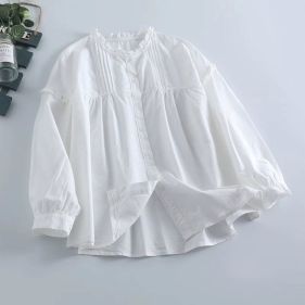 شومیز چین دار دخترانه خنک آسمان