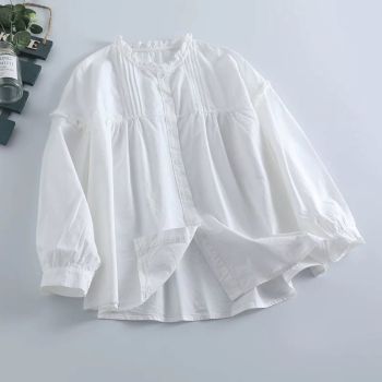 شومیز چین دار دخترانه خنک آسمان