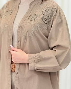 مانتو شومیزی زنانه گلدوزی فاطیما