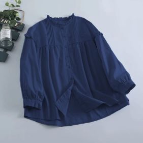 شومیز چین دار دخترانه خنک آسمان