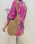 شومیز بهاری زنانه گلدار رم