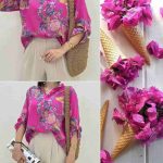 شومیز بهاری زنانه گلدار رم