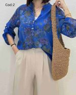 شومیز بهاری زنانه گلدار رم