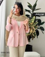 مانتو کتی دخترانه لینن ارکیده