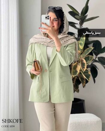 مانتو کتی دخترانه لینن ارکیده