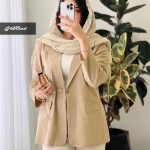 مانتو کتی دخترانه لینن ارکیده