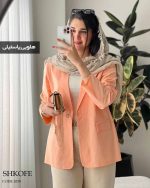 مانتو کتی دخترانه لینن ارکیده
