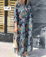 کفتان پیراهنی زنانه طرح دار رکسانا