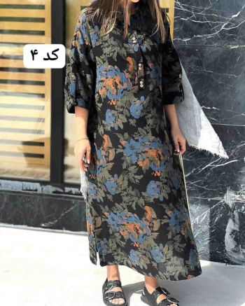 کفتان پیراهنی زنانه طرح دار رکسانا