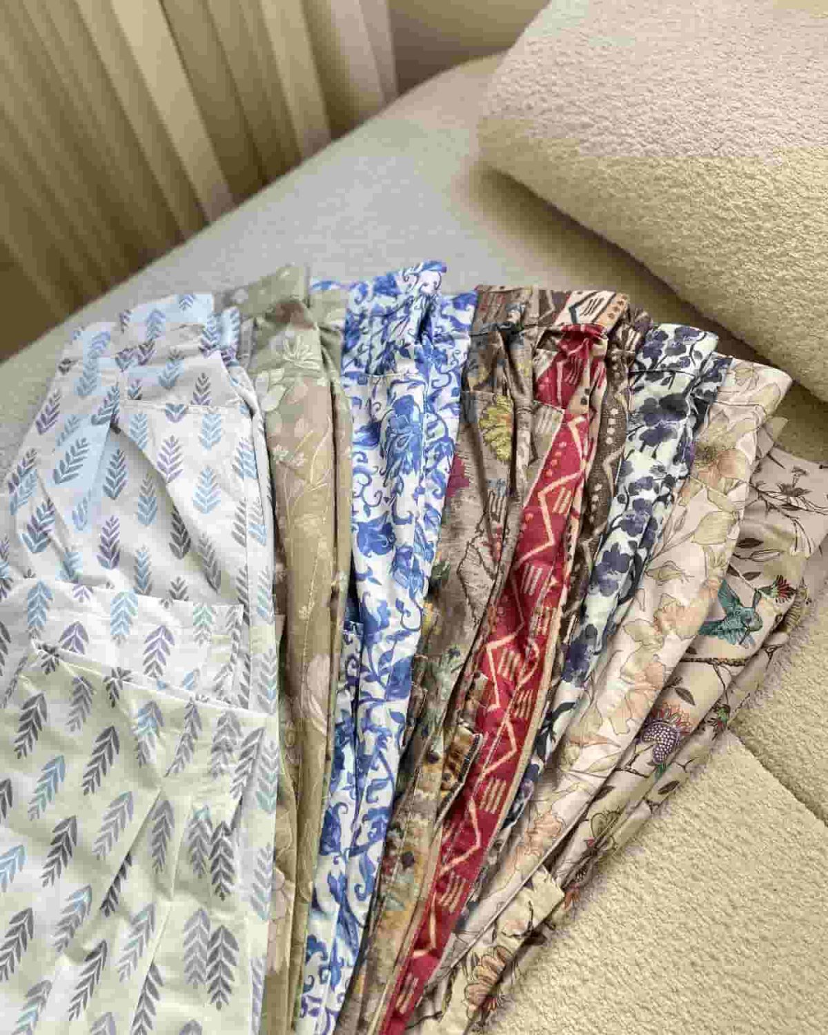 شلوار خمره ای زنانه طرحدار شکوه