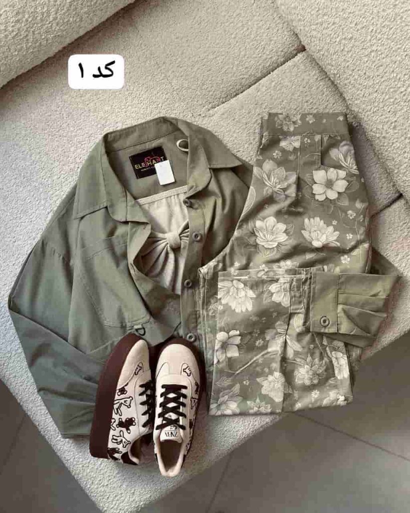 شلوار خمره ای زنانه طرحدار شکوه