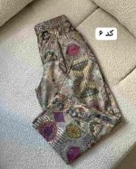 شلوار خمره ای زنانه طرحدار شکوه