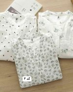 شومیز سفید زنانه طرحدار گلسا